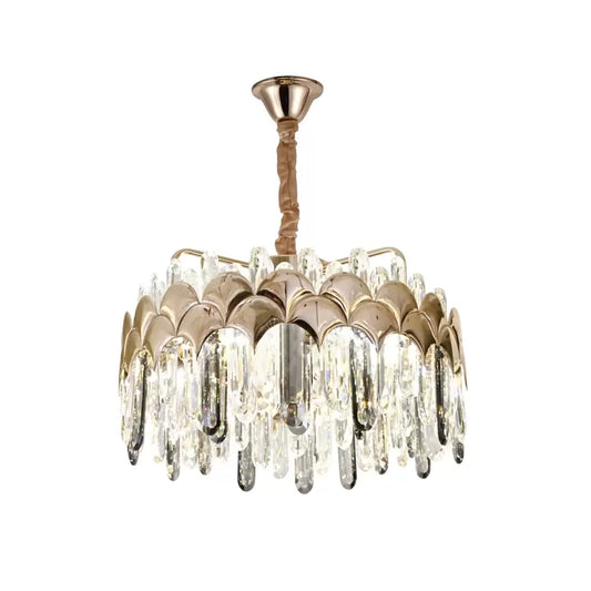 Lustr LED Crystal s dálkovým ovládáním Gary 144W Dimable Gold