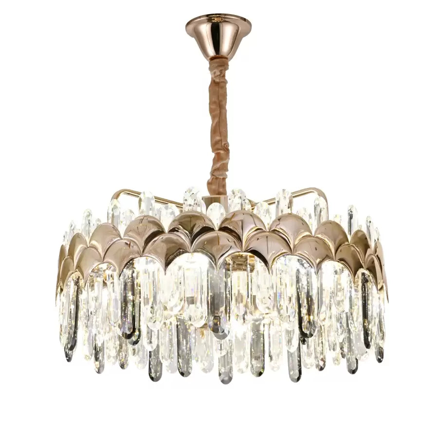 Lustr LED Crystal s dálkovým ovládáním Gregory 188W Dimable Gold