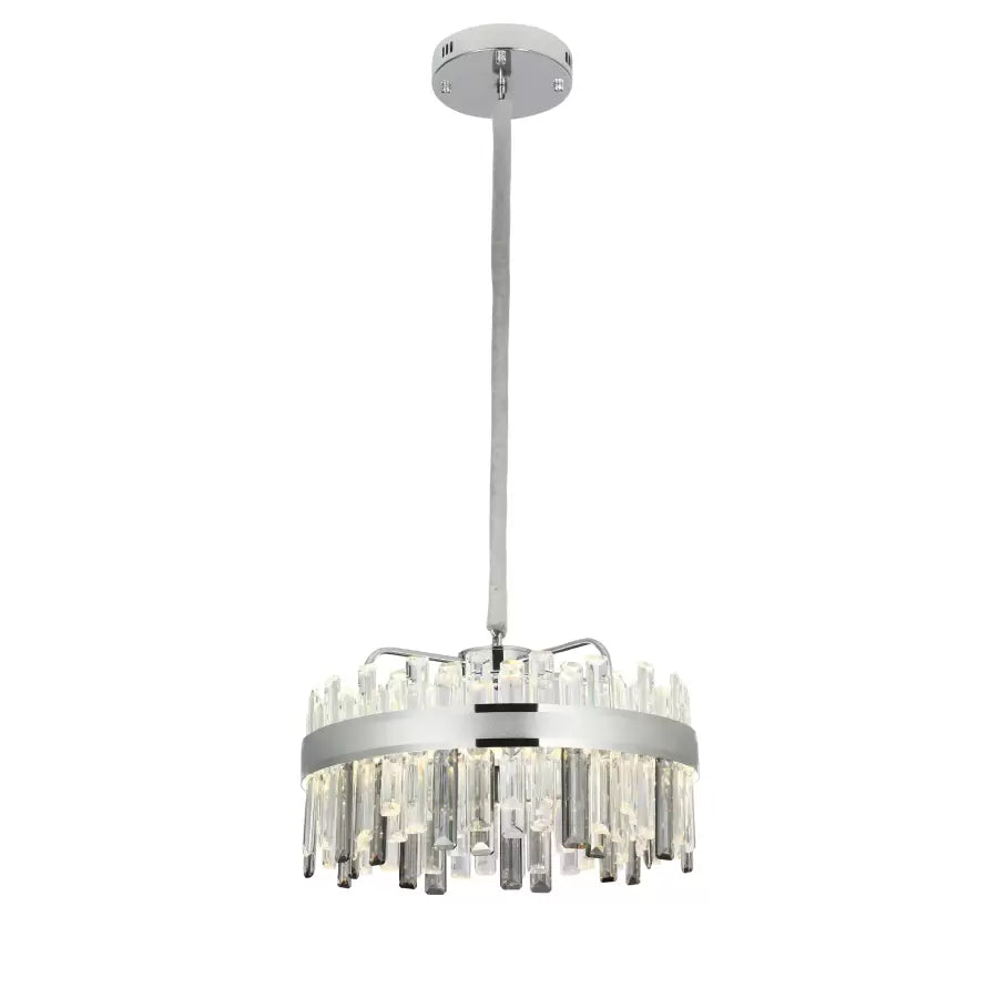 Crystal LED lustr s Maxtonem 140W Silver Dimable Remote