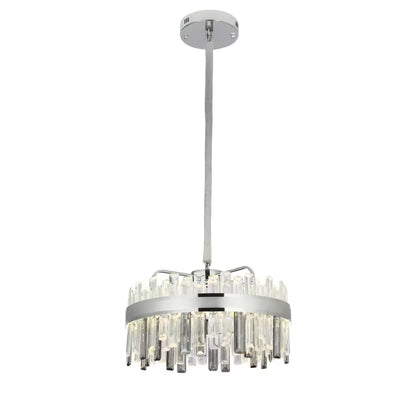Crystal LED lustr s Maxtonem 140W Silver Dimable Remote