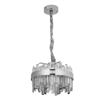 Crystal LED lustr s Miguelem 92W Dimable Silver Remote Control