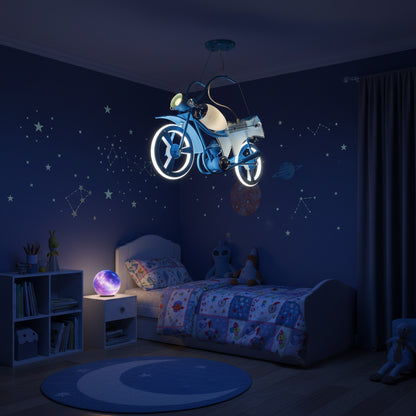 LED dětský lustr FIGHTER, Typ Letadlo, 100W, Chladné/Teplé/Neutrální světlo, Letecká šedá