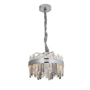 Crystal LED lustr s Melvinovým dálkovým ovládáním 112W Dimable Průměr 50 cm stříbro