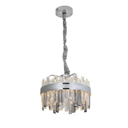 Crystal LED lustr s Melvinovým dálkovým ovládáním 112W Dimable Průměr 50 cm stříbro