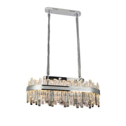 LED Crystal Chandelier s Morganem 140W dálkovým ovládáním stříbra