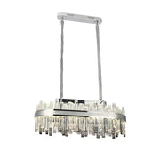 LED Crystal Chandelier s Morganem 140W dálkovým ovládáním stříbra