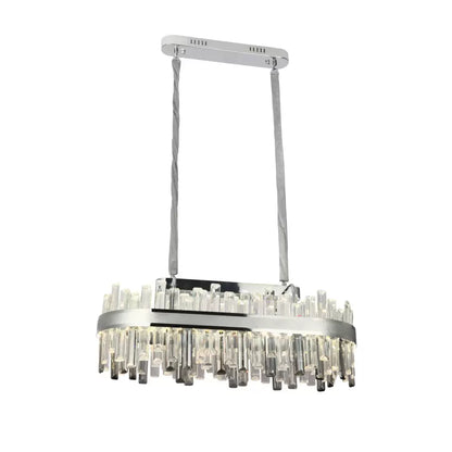 LED Crystal Chandelier s Morganem 140W dálkovým ovládáním stříbra