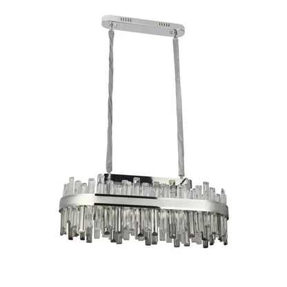 LED Crystal Chandelier s Morganem 140W dálkovým ovládáním stříbra