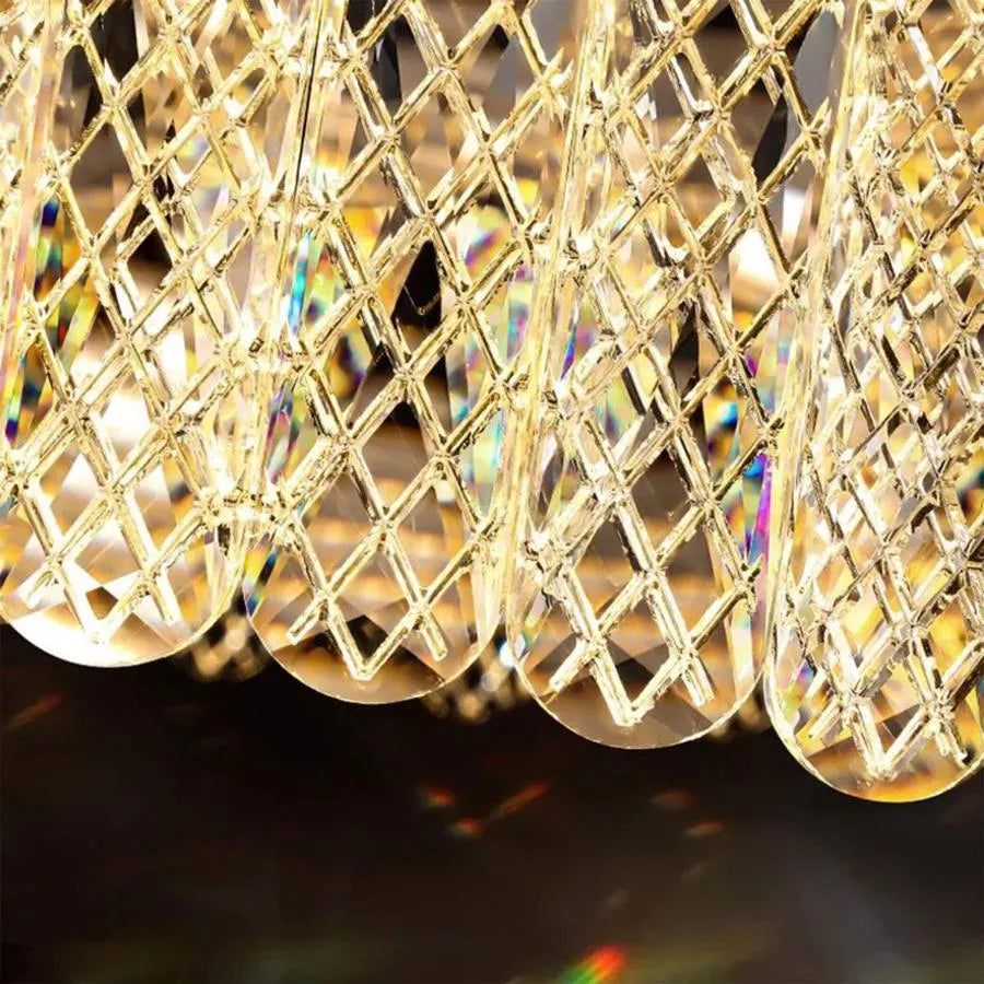 LED CHANDERIER s VZAREEF 80W Remote Control, Golden