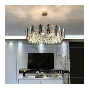 Candelabru Oliver, 8*E14, Chrome, kov a křišťál