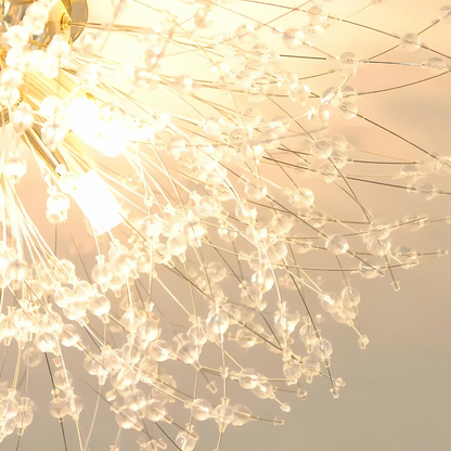 Rondo Vivace Crystal Chandelier, 8x G9, 60 cm, zlatý