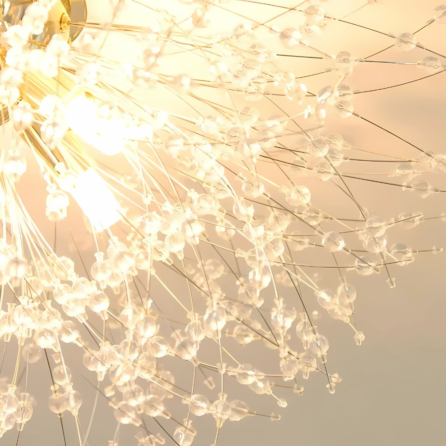 Rondo Vivace Crystal Chandelier, 8x G9, 60 cm, zlatý