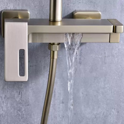 Sprchový sloupec, sanitární mosaz, zlato, 9810D