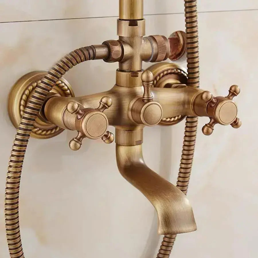 Sprchový sloupec, sanitární mosaz, zlato, OD/2044