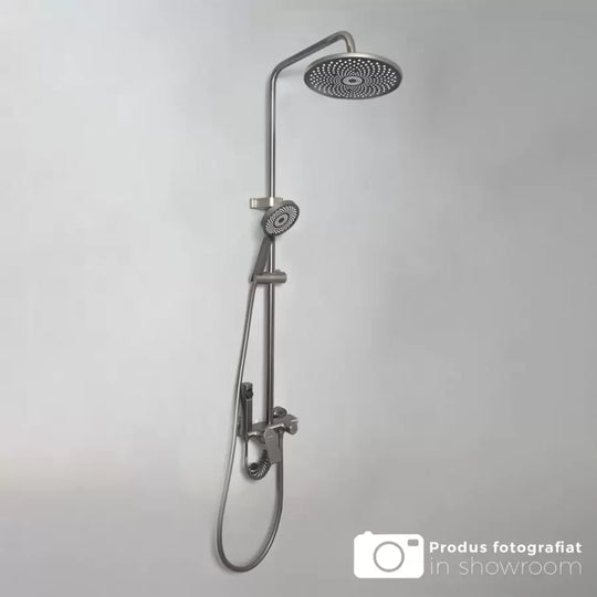 Tmavě šedý sprchový sloup z nerezové oceli OD3902 Výchozí název Alessandro Design
