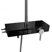 Sloupce sprcha sprchy LCD LCD nerezové černé SJG/006