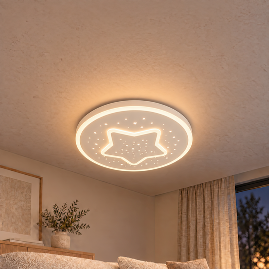 GUARENA LED lustr, 18W, Studené/Teplé/Neutrální světlo, Bílá