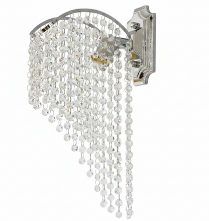 Lampa Cristal Ander 1x E14 Lesklý chrom