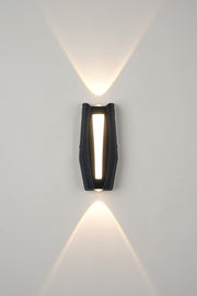 Fantazie aplikují exteriér a interiérový LED, 2 zdroje x 1W, IP65, kovový, černý, 3000k