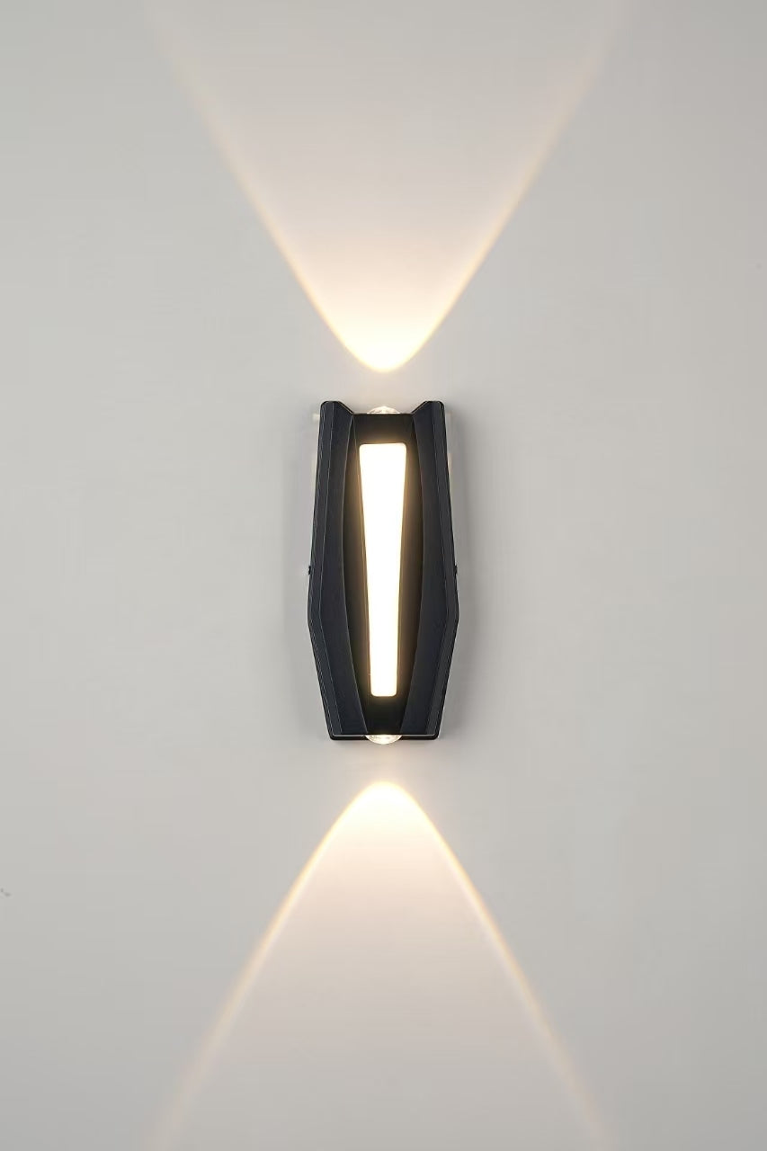 Fantazie aplikují exteriér a interiérový LED, 2 zdroje x 1W, IP65, kovový, černý, 3000k