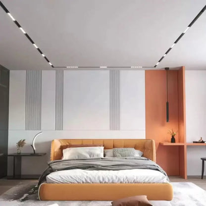 Magnetická LED mřížka 12W Neutrální světlo se zvýšila černá