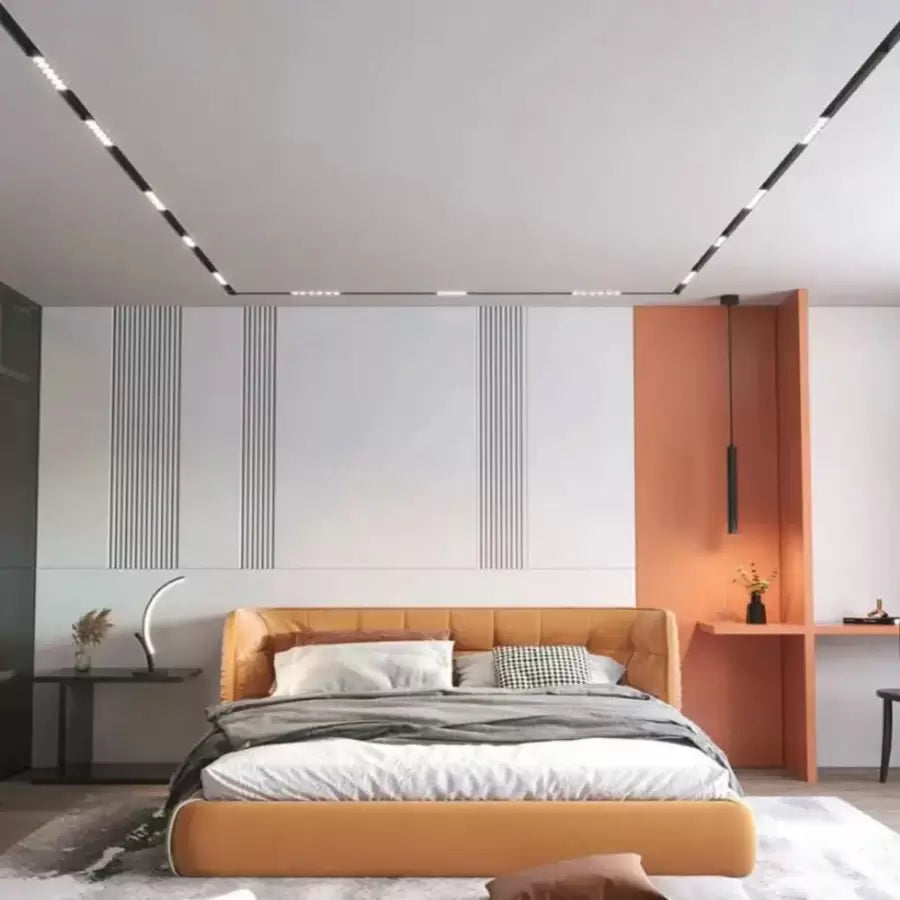 Magnetická LED mřížka 12W Neutrální světlo se zvýšila černá