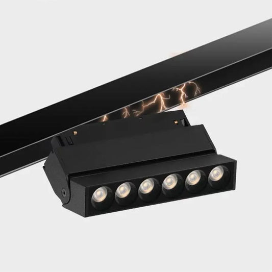 Magnetická LED mřížka, nastavitelná, 6W, neutrální světlo, zabudované, černé