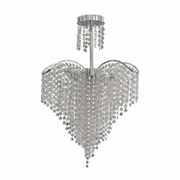Crystal Crystal Baylor 4x E27 44 cm průměr stříbra