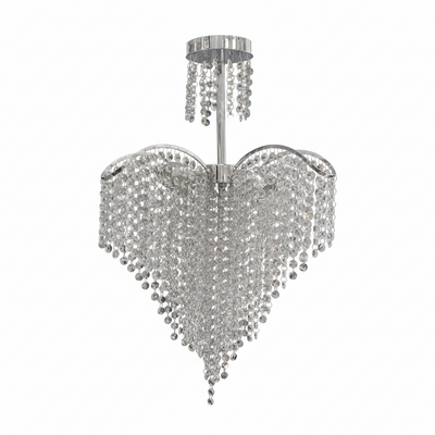 Crystal Crystal Baylor 4x E27 44 cm průměr stříbra