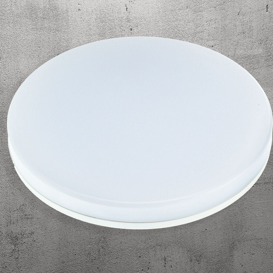 Kulaté LED stropní svítidlo, 24W, 17cm, 6000K, bílý kov - studené světlo