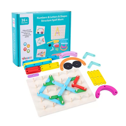 Montessori Montessori Wood Games Structure Spell Letters Číslo
