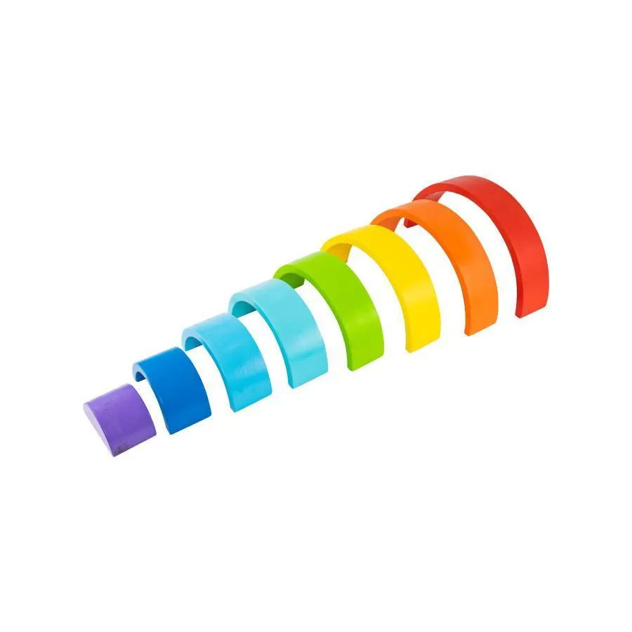 Hra na typu hádanky Magic Rainbow, vícebarevné, 8 kusů, dřevo