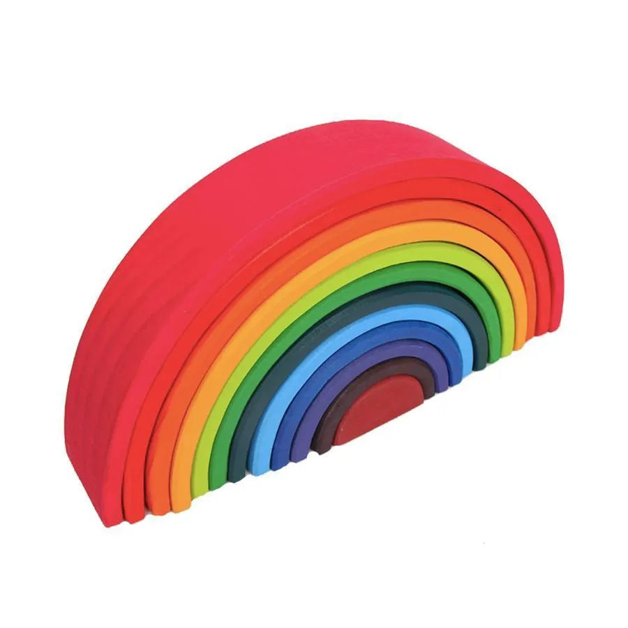 Hra typu hádanky Multicolor Rainbow, 12 kusů, dřevo