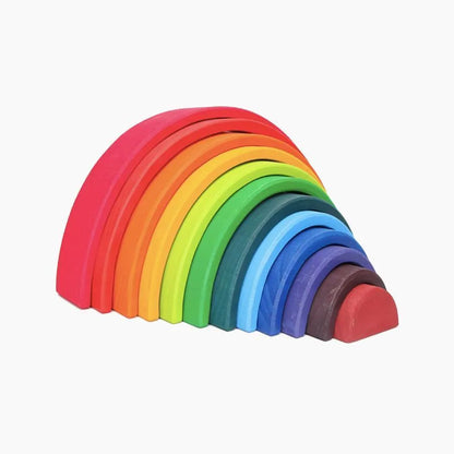 Hra typu hádanky Multicolor Rainbow, 12 kusů, dřevo