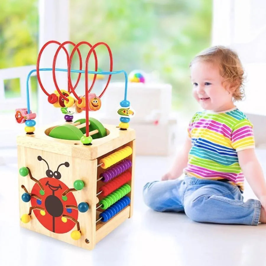 Vzdělávací hračka Montessori multifunkční, 2 kusy, dřevo