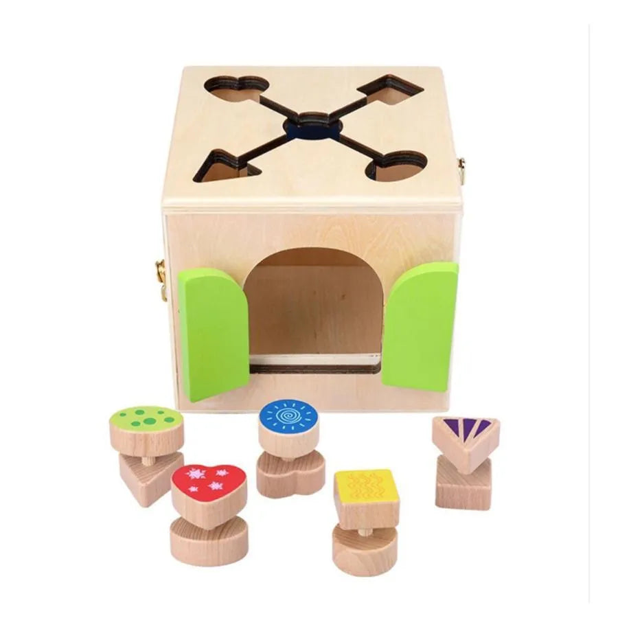 Montissori Multivori Multivori Multivultial Educative Toy typ magického zámku, 6 kusů, vícebarevné a kovové