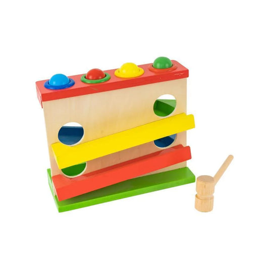 Hračka pro skákání s multicolore, 6 kusů, dřevo