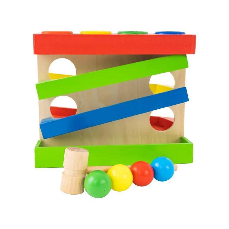 Hračka pro skákání s multicolore, 6 kusů, dřevo