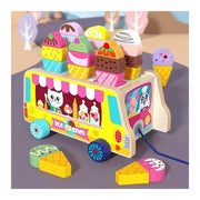 Hračka typu hračka se zvířaty, 25 kusů, dřevo a magnet