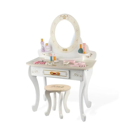 Hračka pro make -up, 27 kusů, bílá, dřevo