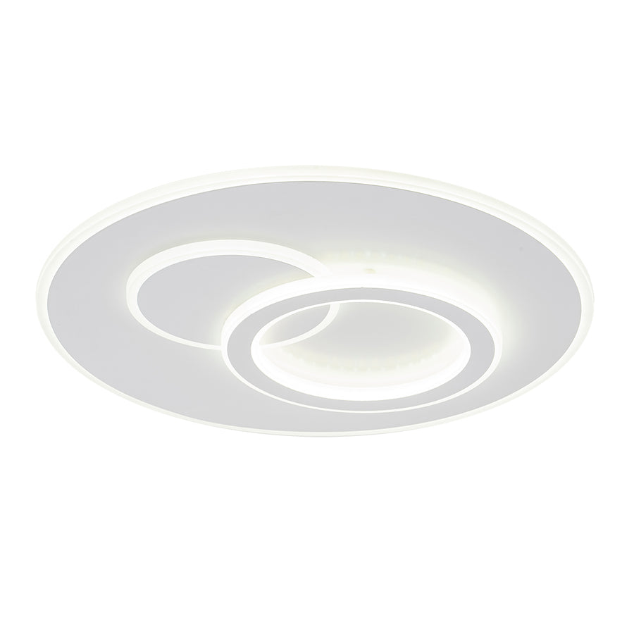 LED CHANDIER s dálkovým ovládáním Nolux Luminosa, 120 W, 3 kruhy, chladné/horké/neutrální světlo, nestabilní, bílé