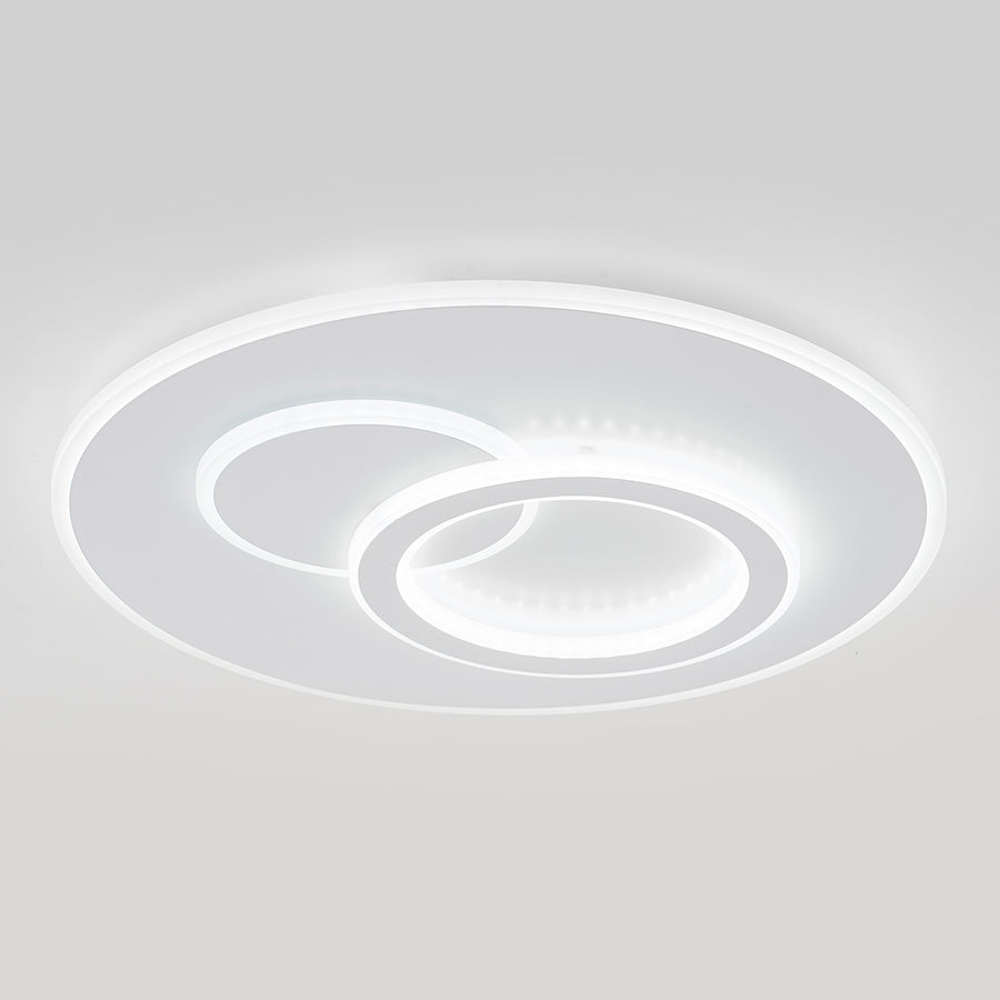 LED CHANDIER s dálkovým ovládáním Nolux Luminosa, 120 W, 3 kruhy, chladné/horké/neutrální světlo, nestabilní, bílé