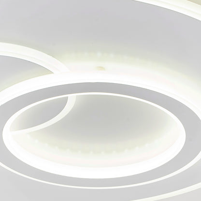 LED CHANDIER s dálkovým ovládáním Nolux Luminosa, 120 W, 3 kruhy, chladné/horké/neutrální světlo, nestabilní, bílé