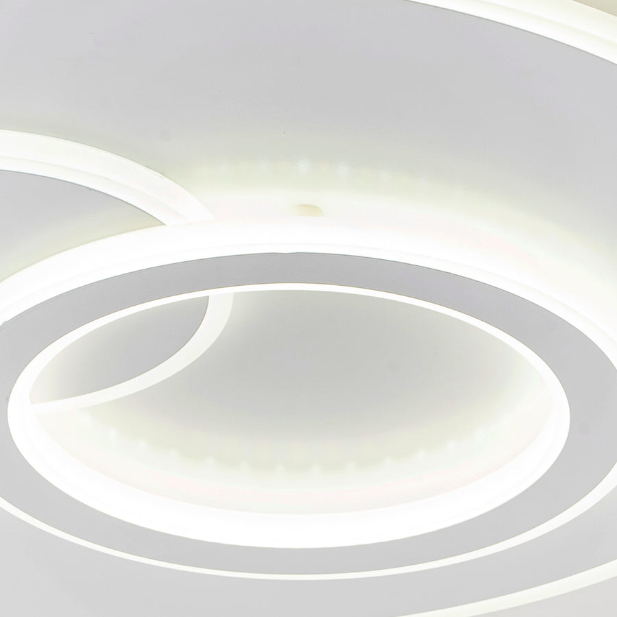 LED CHANDIER s dálkovým ovládáním Nolux Luminosa, 120 W, 3 kruhy, chladné/horké/neutrální světlo, nestabilní, bílé