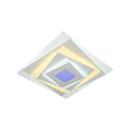 LED LED LED 3D LED čtvercový, průměr 30 cm, 20 W RGB, bílá, studená/horká/neutrální světlo