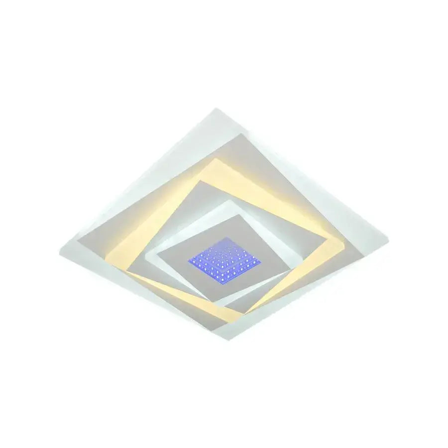 LED LED LED 3D LED čtvercový, průměr 30 cm, 20 W RGB, bílá, studená/horká/neutrální světlo