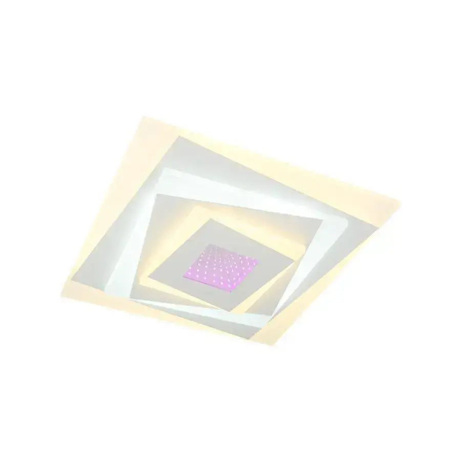 LED LED LED 3D LED čtvercový, průměr 30 cm, 20 W RGB, bílá, studená/horká/neutrální světlo
