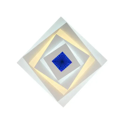 LED LED LED 3D LED čtvercový, průměr 30 cm, 20 W RGB, bílá, studená/horká/neutrální světlo