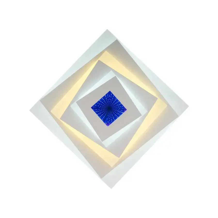 LED LED LED 3D LED čtvercový, průměr 30 cm, 20 W RGB, bílá, studená/horká/neutrální světlo