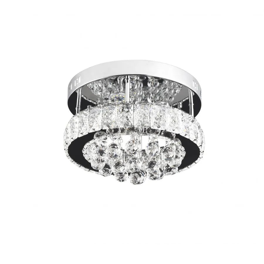 LED ABEL LUST, 24W, studené/horké/neutrální světlo, chrom a krystal